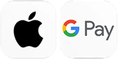 Apple Pay & Google Pay logos